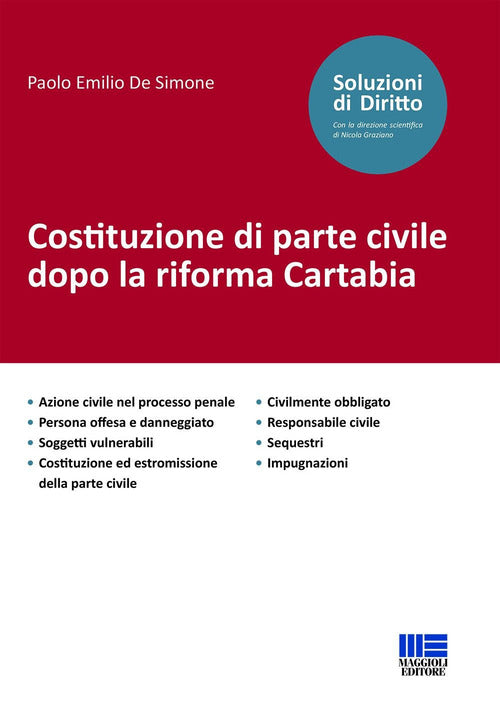Cover of Costituzione di parte civile dopo la riforma Cartabia