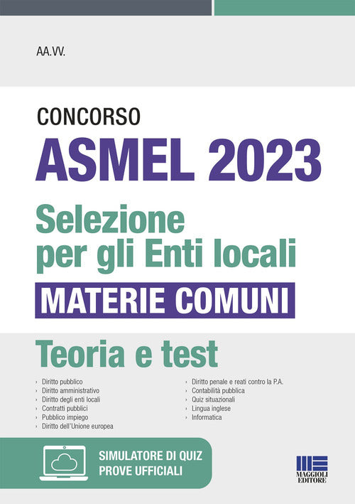 Cover of Concorso ASMEL 2023. Selezione per gli Enti locali. Materie comuni
