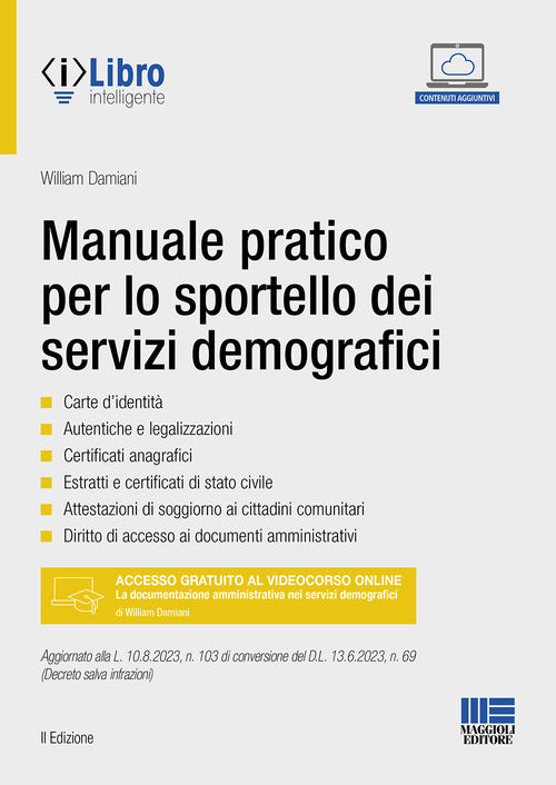 Cover of Manuale pratico per lo sportello dei servizi demografici