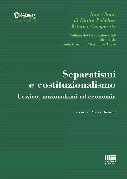 Cover of Separatismi e costituzionalismo. Lessico, nazionalismi ed economia