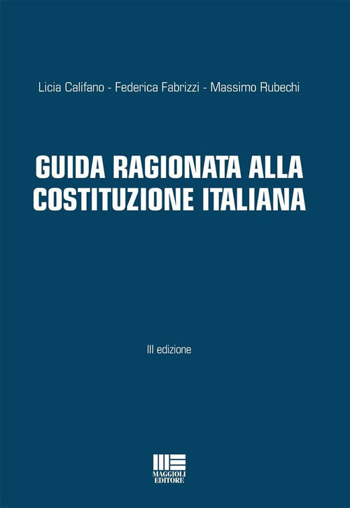 Cover of Guida ragionata alla Costituzione Italiana