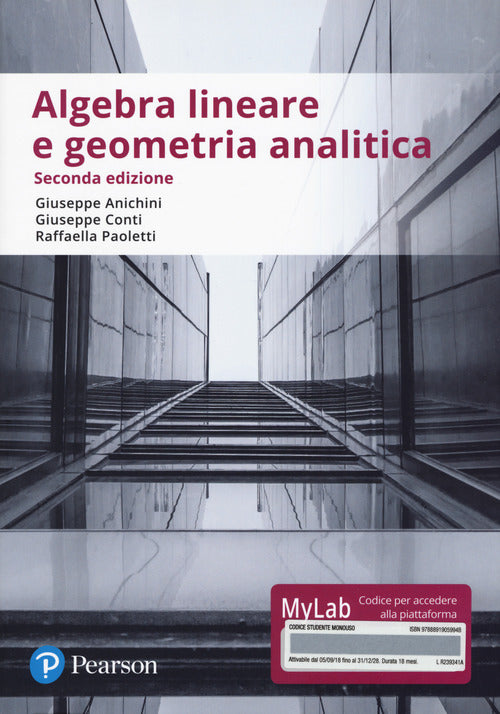 Cover of Algebra lineare e geometria analitica. Ediz. Mylab