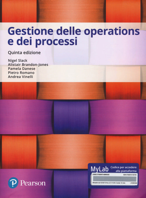 Cover of Gestione delle operations e dei processi. Ediz. Mylab
