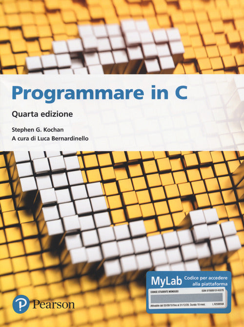 Cover of Programmare in C. Introduzione al linguaggio. Ediz. MyLab