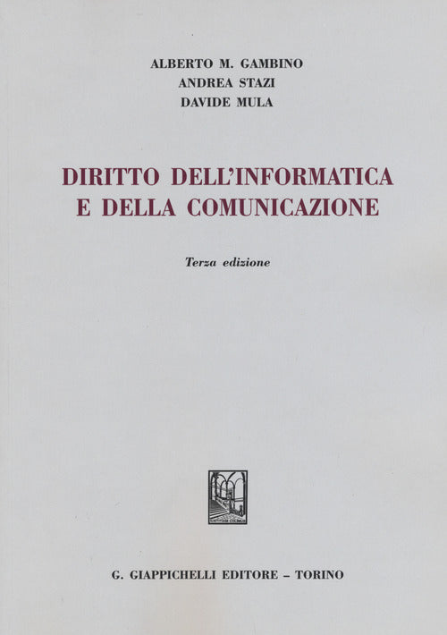 Cover of Diritto dell'informatica e della comunicazione