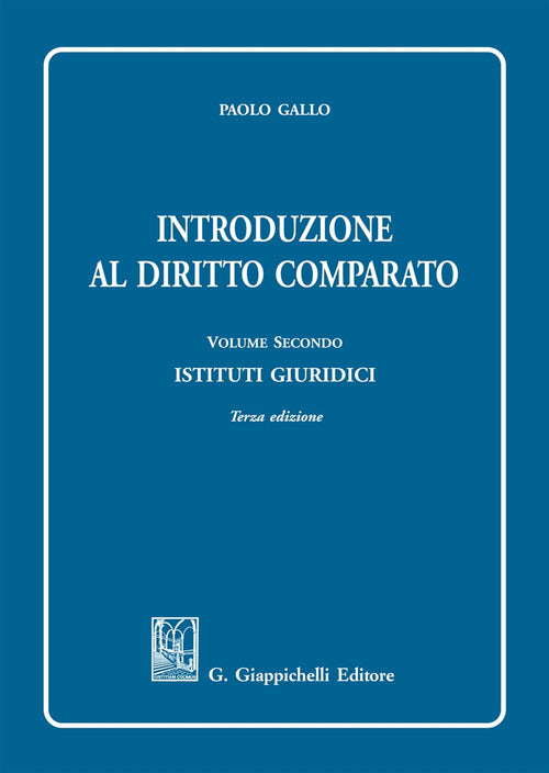 Cover of Introduzione al diritto comparato