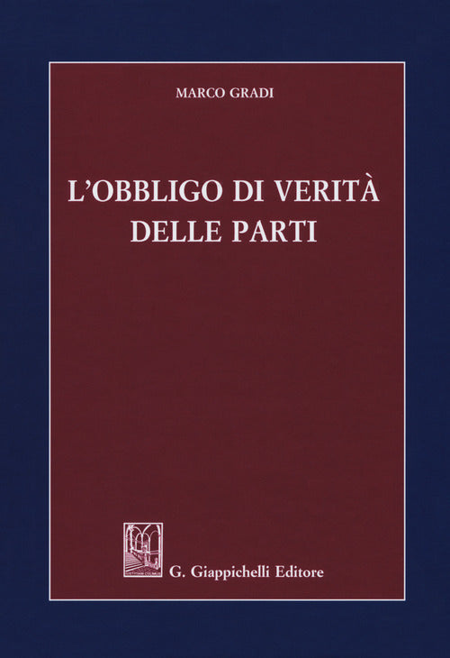 Cover of obbligo di verità delle parti