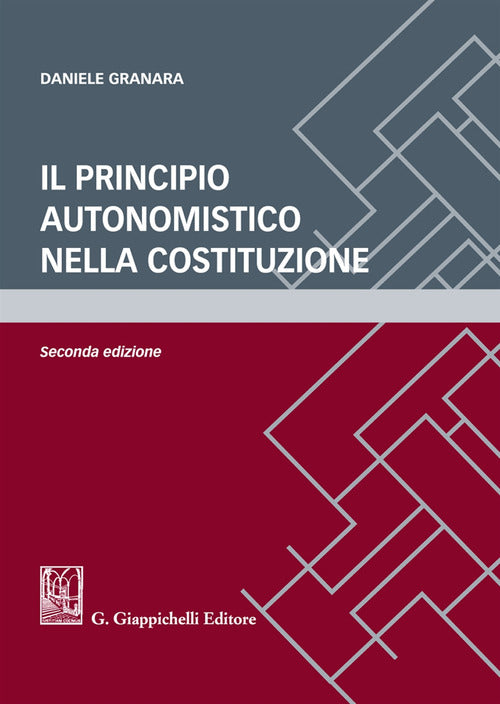 Cover of principio autonomistico nella Costituzione