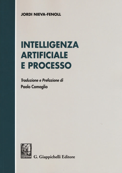 Cover of Intelligenza artificiale e processo