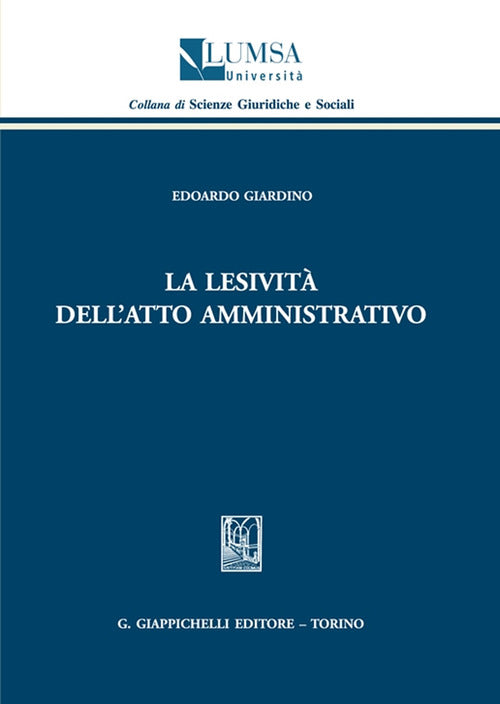 Cover of lesività dell'atto amministrativo