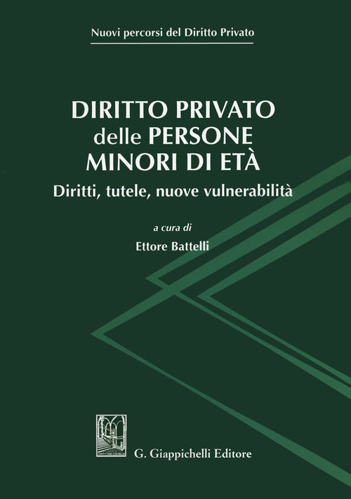 Cover of Diritto privato delle persone minori di età. Diritti, tutele, nuove vulnerabilità