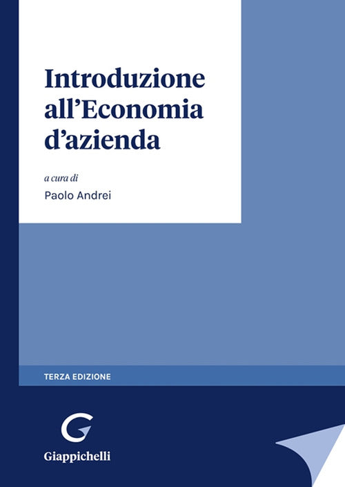 Cover of Introduzione all'economia d'azienda