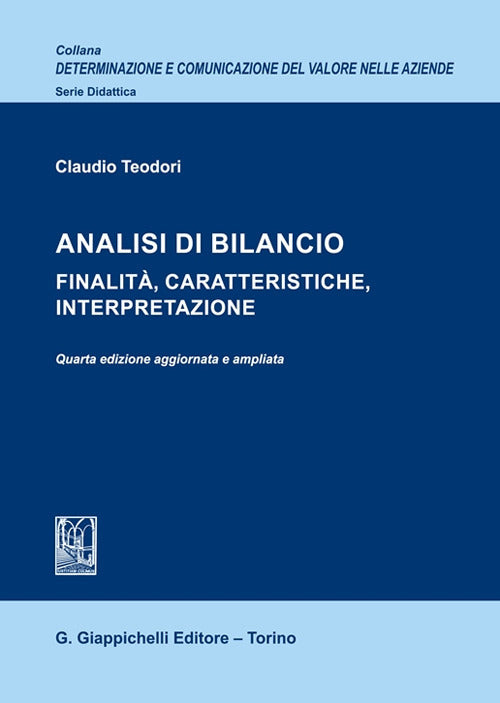 Cover of Analisi di bilancio. Finalità, caratteristiche, interpretazione