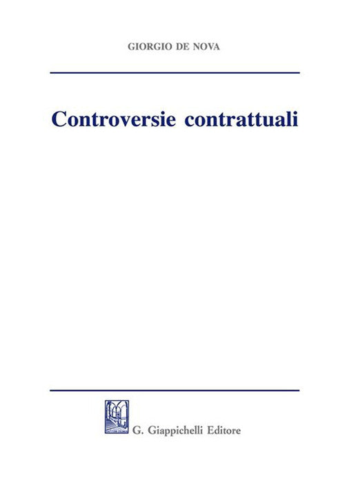 Cover of Controversie contrattuali