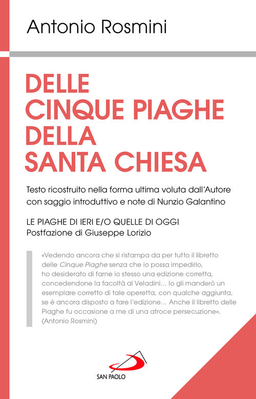 Cover of Delle cinque piaghe della santa Chiesa