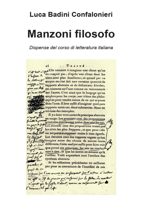 Cover of Manzoni filosofo. Dispense del corso di letteratura italiana