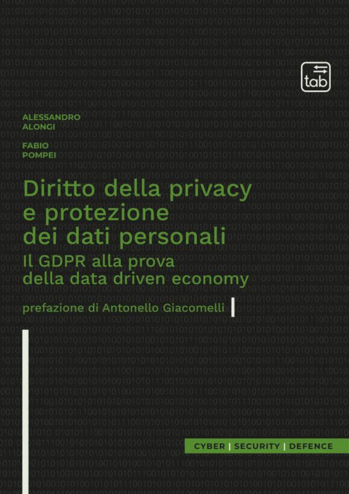 Cover of Diritto della privacy e protezione dei dati personali. Il GDPR alla prova della data driven economy