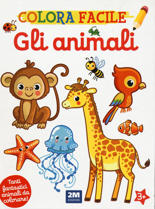 Cover of animali. Colora facile