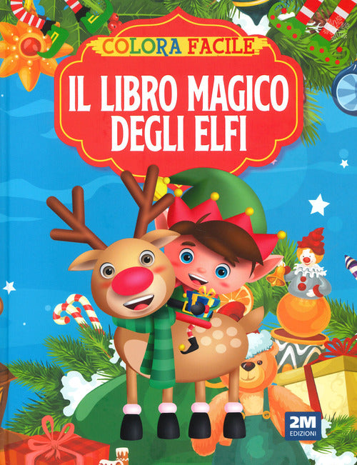 Cover of magico mondo degli elfi. Colora facile