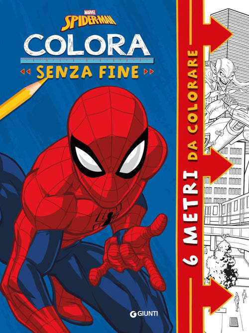 Cover of Spiderman. Colora senza fine 6 metri da colorare. Super album
