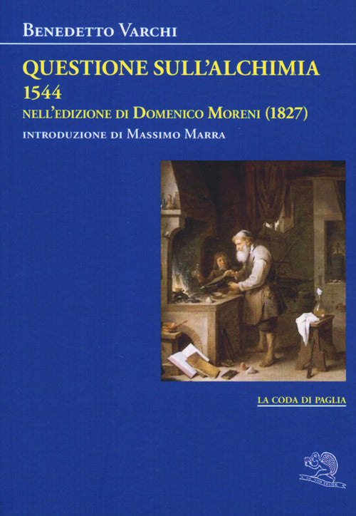 Cover of Questione sull'alchimia (1544) nell'edizione di Domenico Moreni (1827)