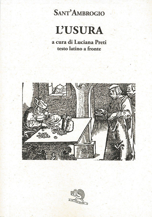 Cover of usura. Testo latino a fronte
