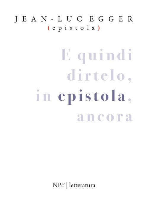 Cover of Epistola