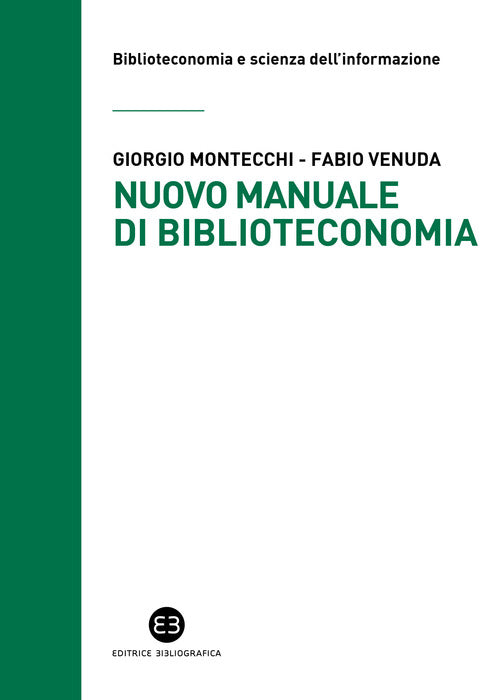 Cover of Nuovo manuale di biblioteconomia