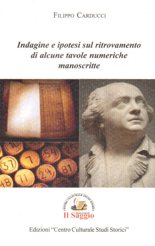 Cover of Indagine e ipotesi sul ritrovamento di alcune tavole numeriche manoscritte