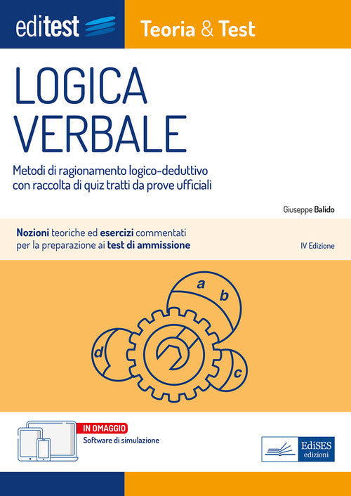Cover of EdiTest. Logica verbale. Metodi di ragionamento logico-deduttivo con raccolta di quiz tratti da prove ufficiali