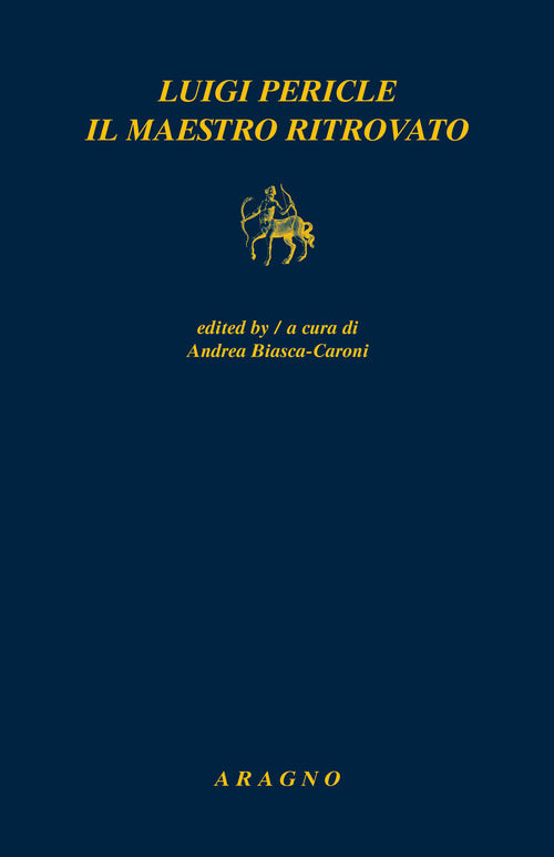 Cover of Luigi Pericle. Il maestro ritrovato