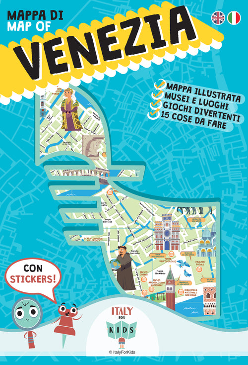 Cover of Mappa di Venezia illustrata. Con adesivi. Ediz. italiana e inglese