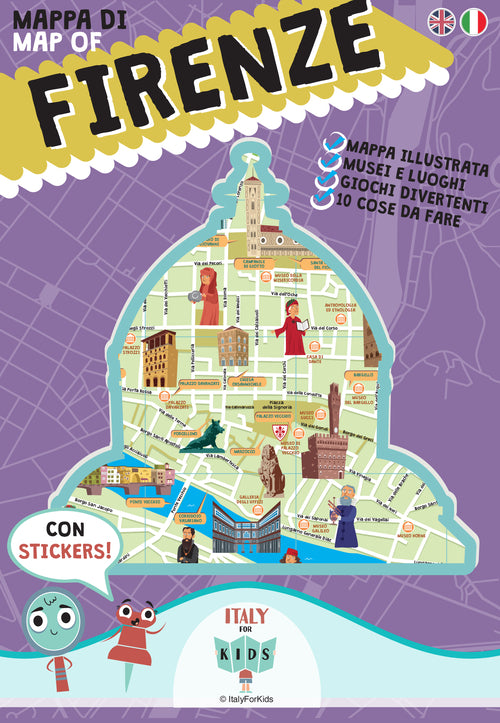 Cover of Mappa di Firenze illustrata. Ediz. italiana e inglese