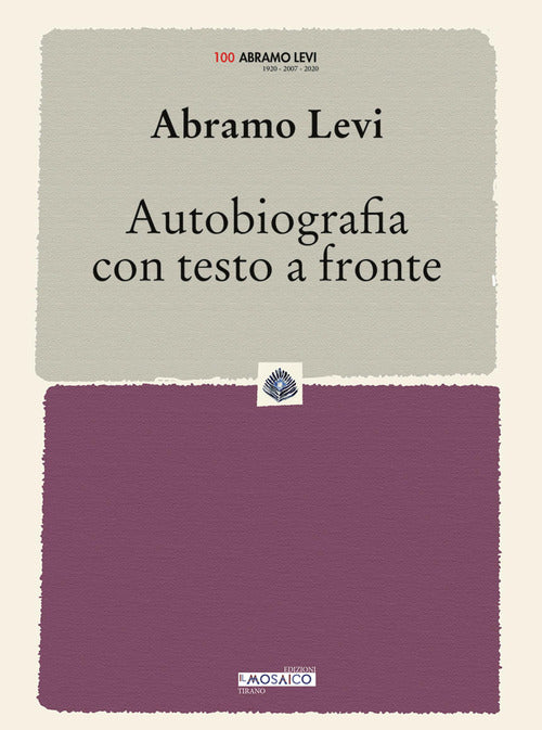Cover of Autobiografia con testo a fronte