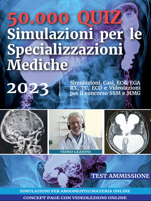 Cover of 50.000 quiz. Simulazioni per le specializzazioni mediche