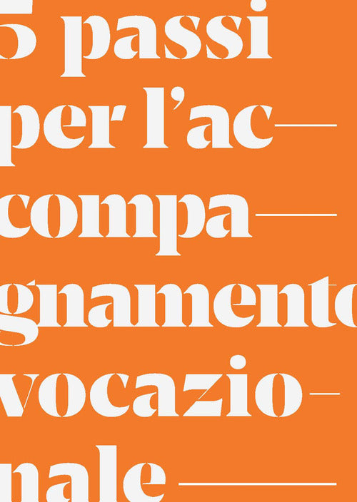 Cover of 5 passi per l'accompagnamento vocazionale