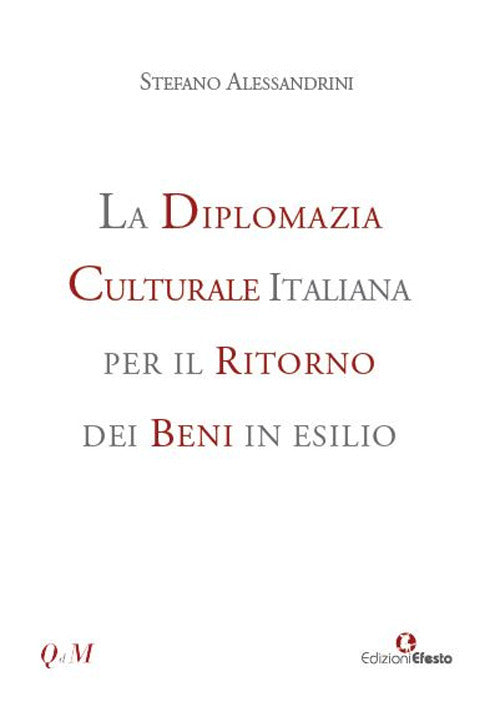 Cover of diplomazia culturale italiana per il ritorno dei beni in esilio. Storia, attualità e future prospettive