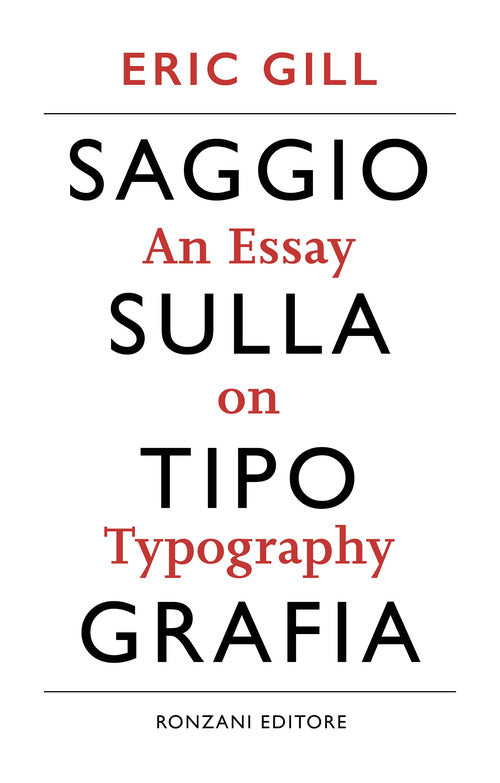 Cover of Saggio sulla tipografia-An essay on typography
