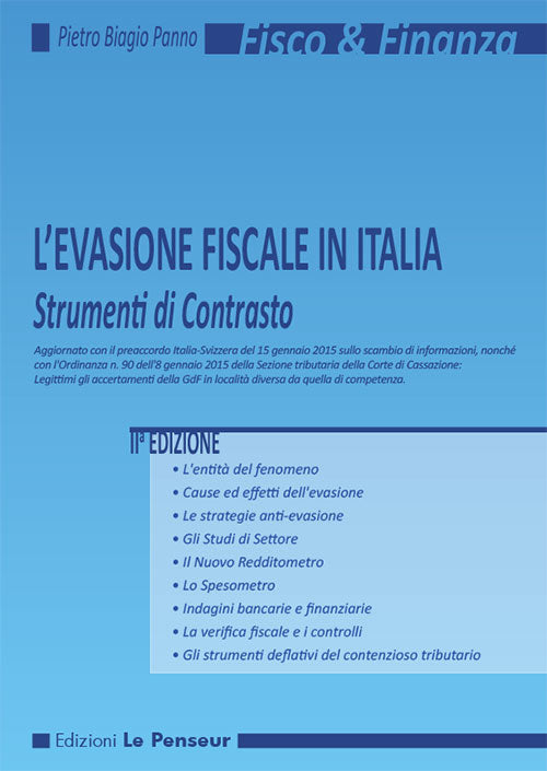 Cover of evasione fiscale in Italia. Strumenti di contrasto