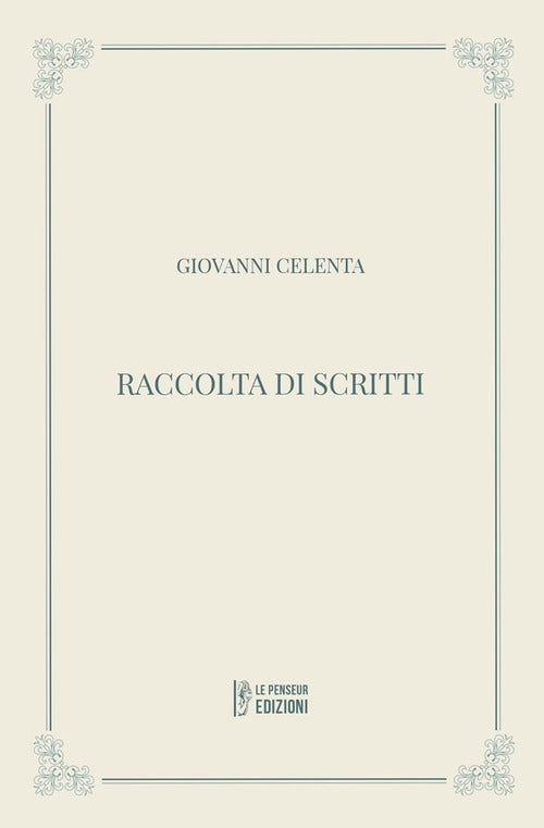 Cover of Raccolta di scritti