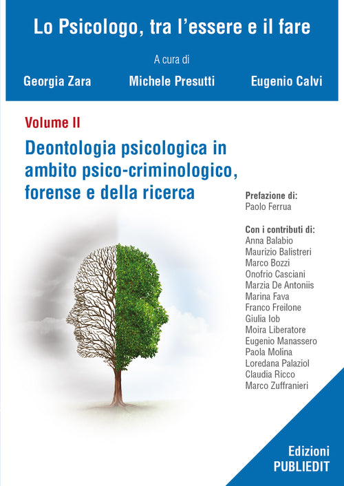 Cover of Deontologia psicologica in ambito psico-criminologico, forense e della ricerca