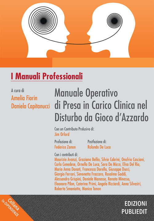 Cover of Manuale operativo di presa in carico clinica nel disturbo da gioco d’azzardo