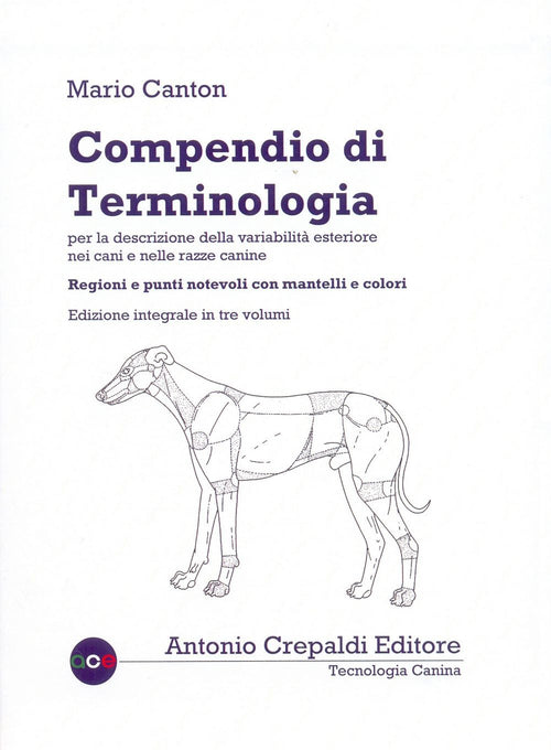 Cover of Compendio di terminologia per la descrizione della variabilità esteriore nei cani e nelle razze canine