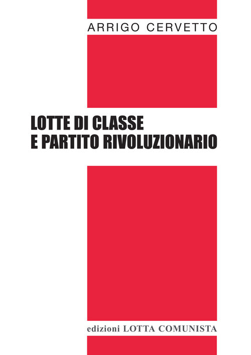 Cover of Lotte di classe e partito rivoluzionario