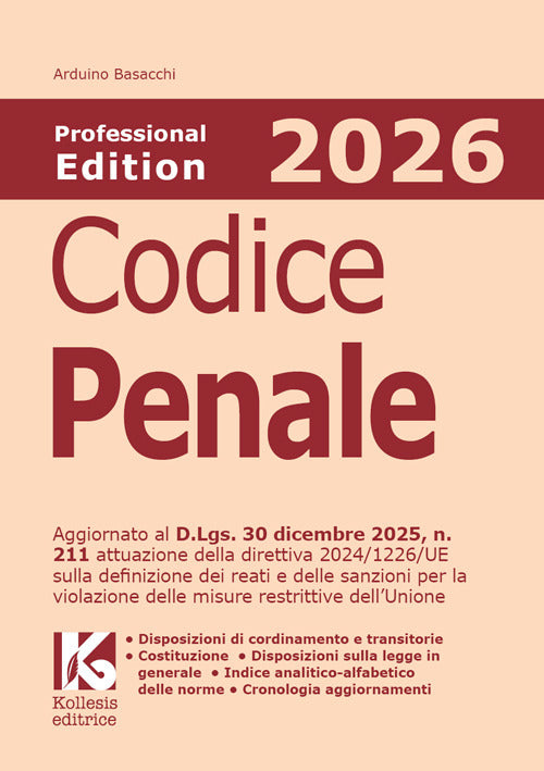 Codice penale 2026 Professional edition