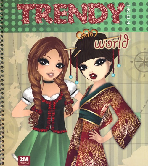 Cover of Trendy model world. Con adesivi