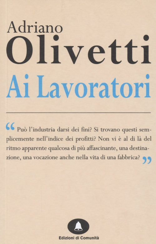 Cover of Ai lavoratori