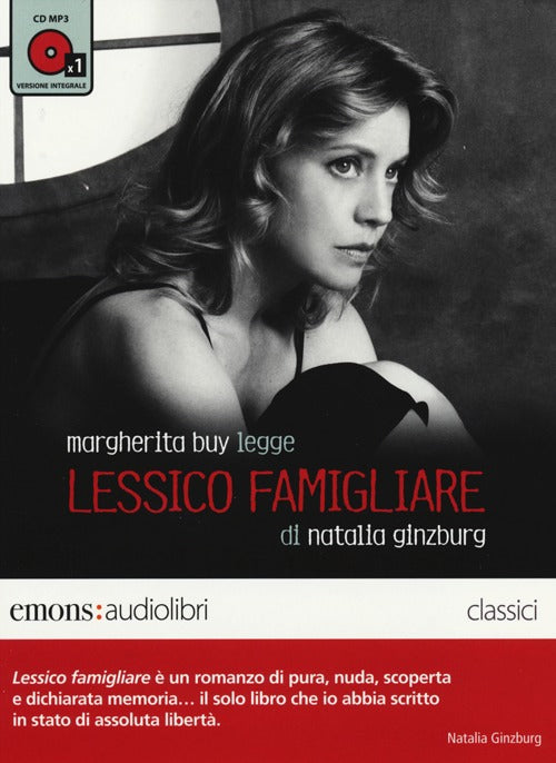Cover of Lessico famigliare letto da Margherita Buy. Audiolibro. CD Audio formato MP3