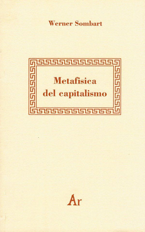 Cover of Metafisica del capitalismo