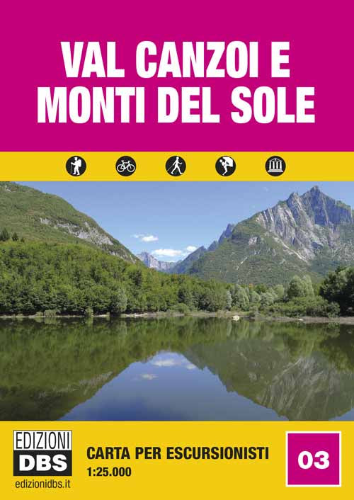 Cover of Val Canzoi e monti Del Sole. Carta per escursionisti 1:25.000